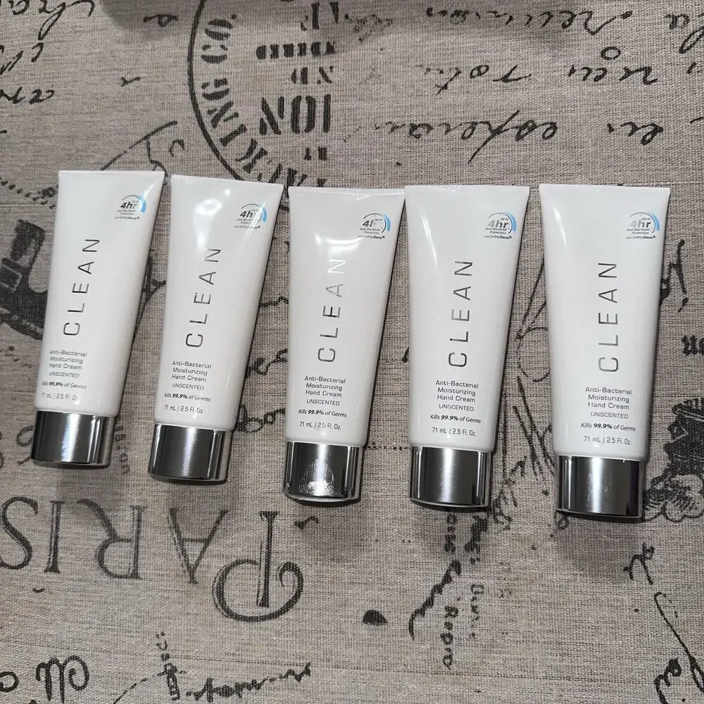 NEW CLEAN Lot Of 5 Tubes Unscented Moisturizer Sanitation Hand Cream 2.5 Oz